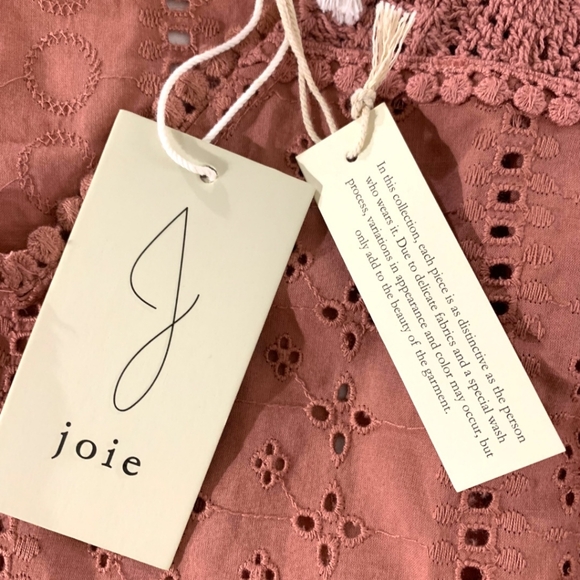 NWT Joie Broderie anglais crochet desert rose eyelet boho cotton tank top size S - Picture 3 of 11
